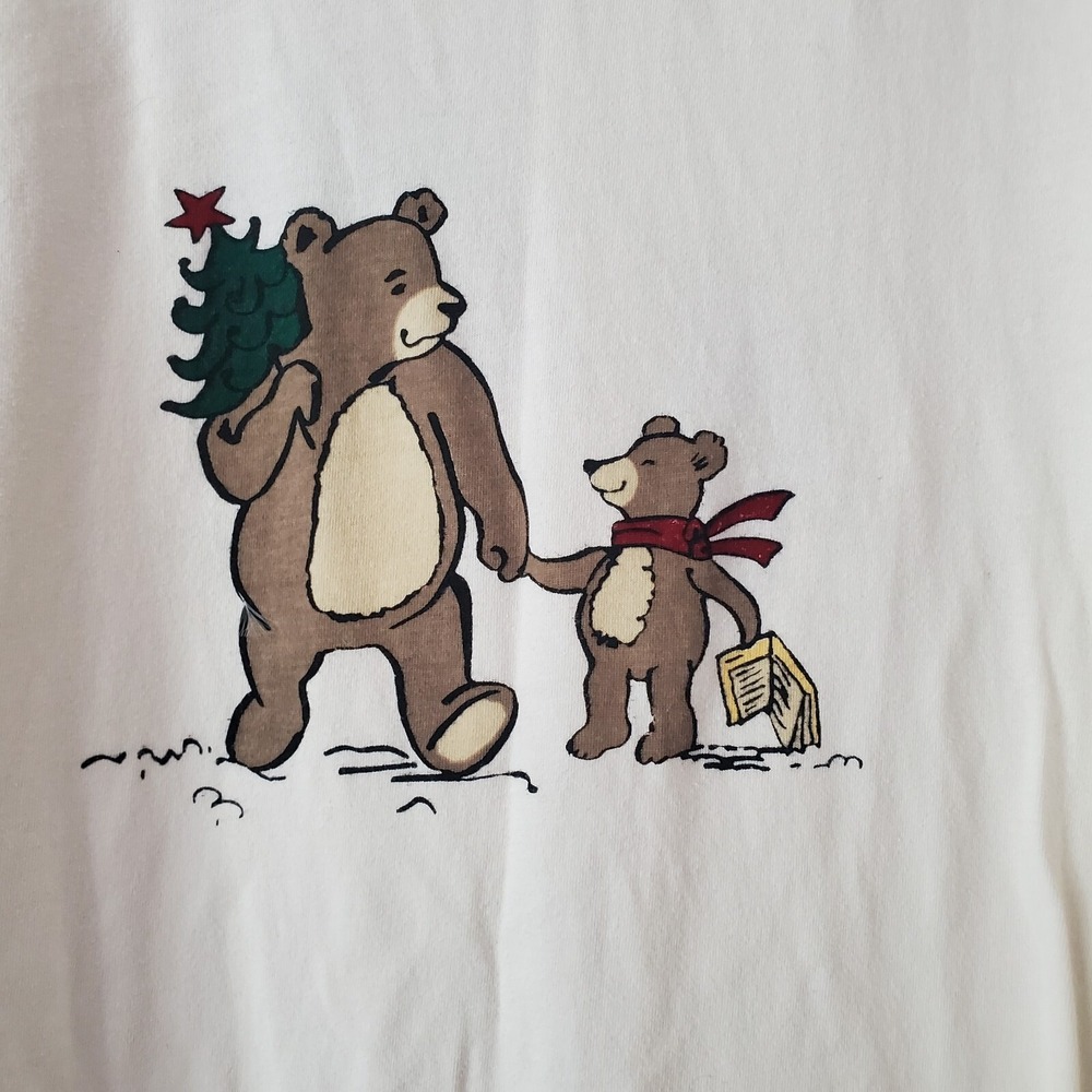 Vintage Basic Editions Intimate Women's Shirt Pajama Size Large Mama Bear - Picture 5 of 11